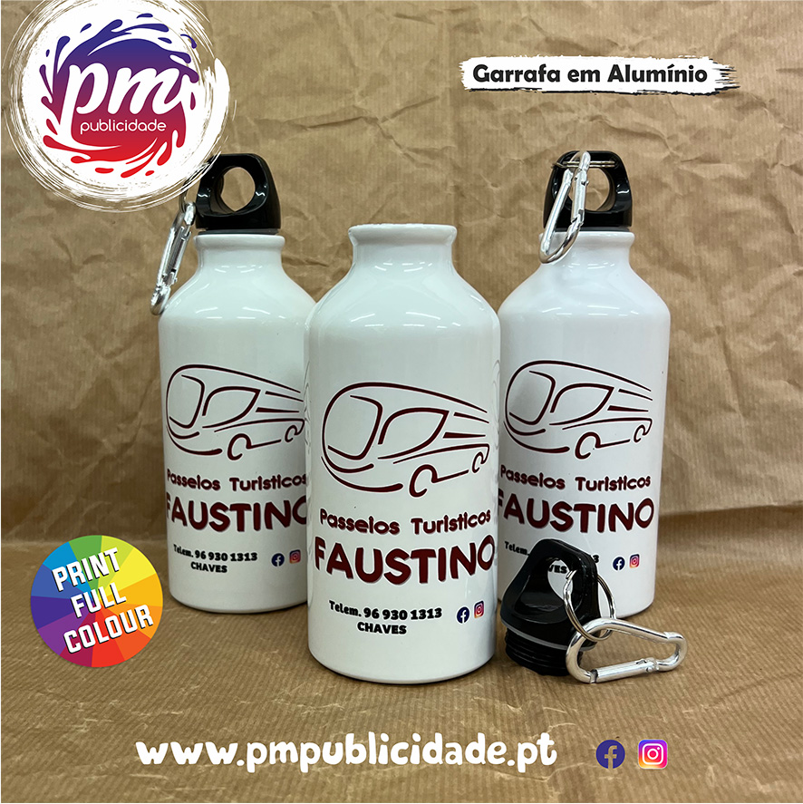 Garrafa em Alumínio Passeios Faustino