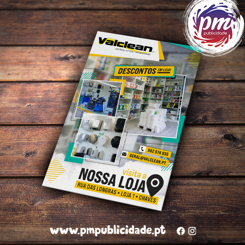 Flyers para a ValClean