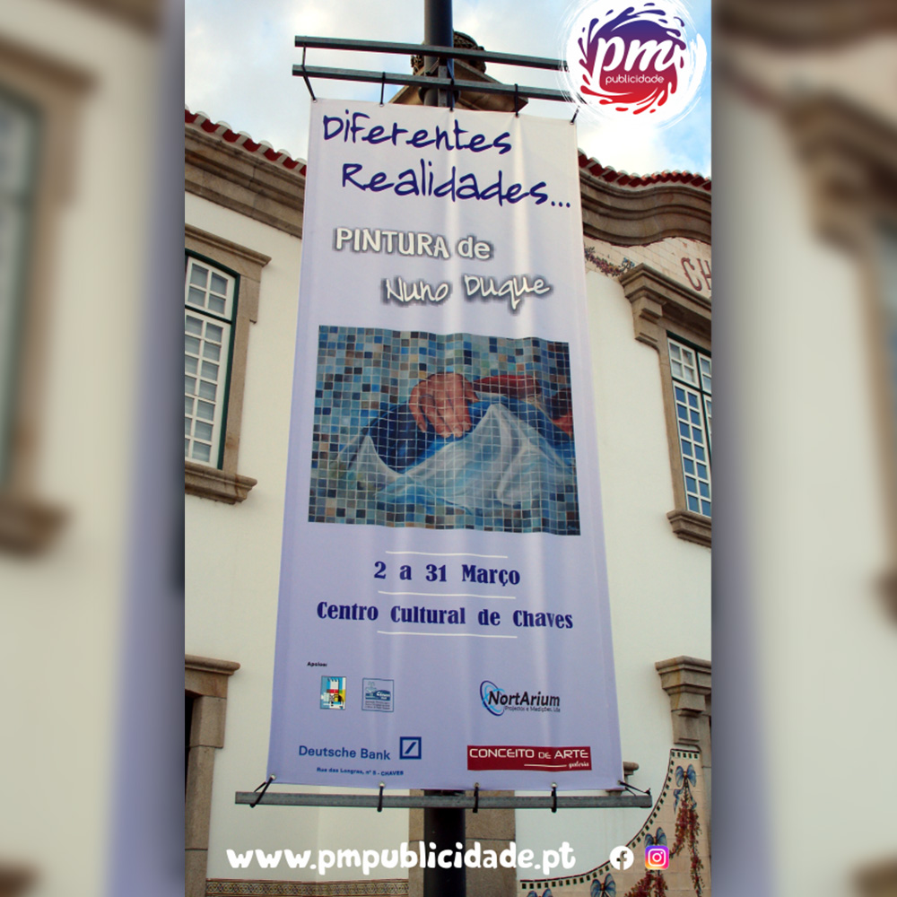 Lona Exposição Nuno Duque