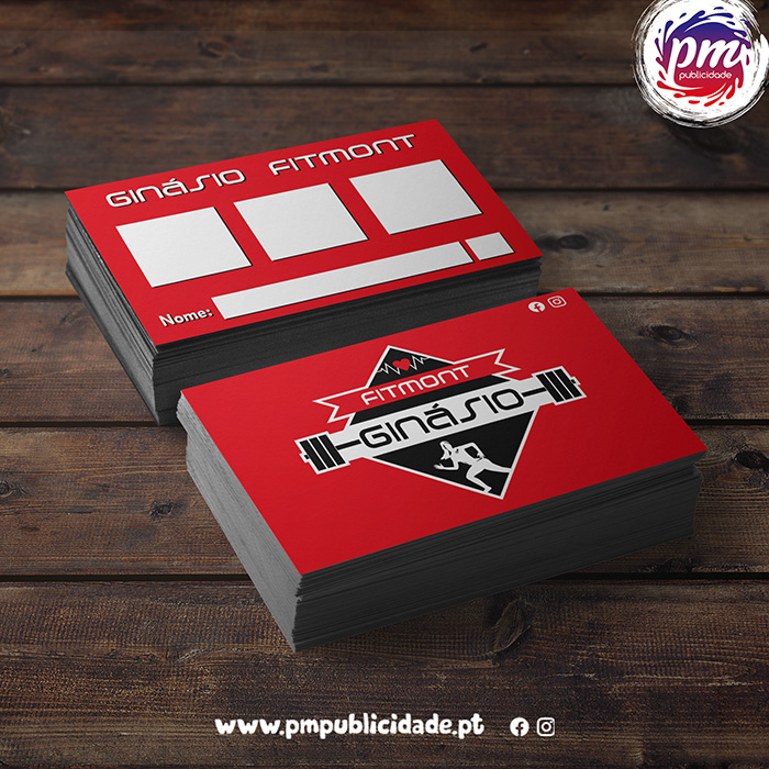 Cartões Ginásio Fitmonte
